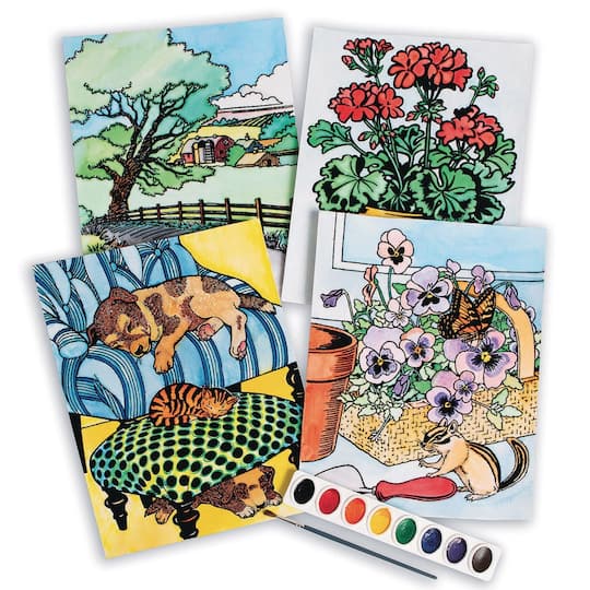 S&S® Worldwide Watercolor Velvet Art Posters, 24ct.